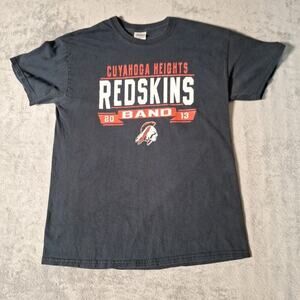 Vintage Cuyahoga Heights Redskins Band 2013 T-Shirt Size Medium Short Sleeve